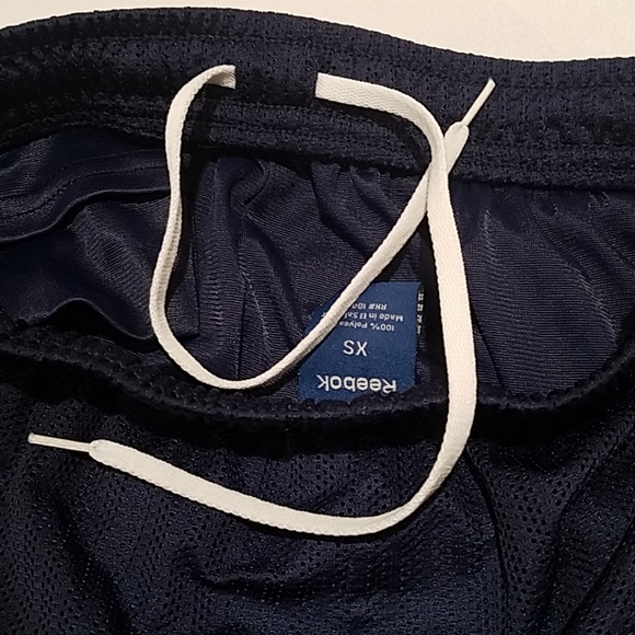 Reebok Women's Size XS Shorts Blue Stripe Running Athletic Short - Picture 5 of 5